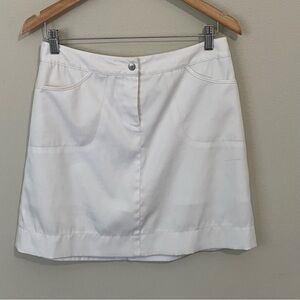 Cutter & Buck Size 4 Golf Skort Active Preppy Athleisure Sport White Skirt